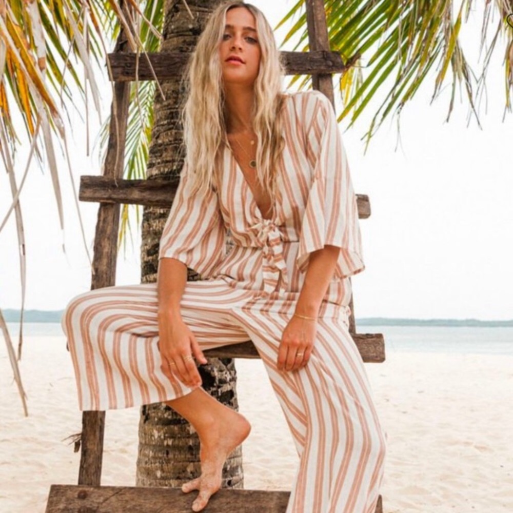 BILLABONG Link Up self tie jumpsuit